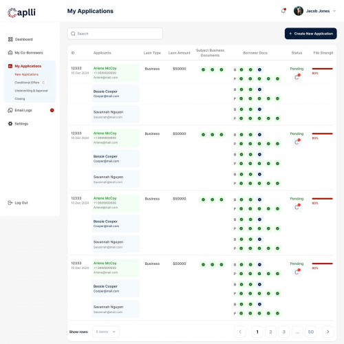 Cappli Loan Tracking Web Application screenshot 4