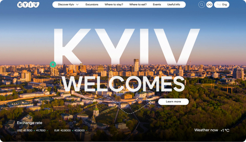 🏙️ Kyiv City Portal - A Digital Guide for Locals and Tourists screenshot 1