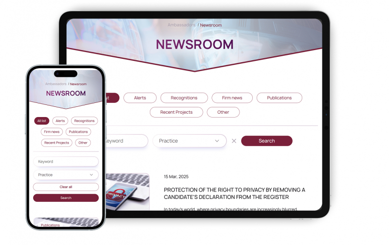 ⚖️ Ambassadors - Corporate Website for Law & IP Services screenshot 1