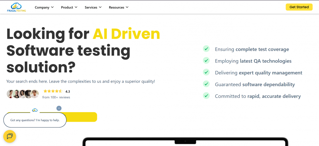 Frugal Testing Website Development screenshot 2