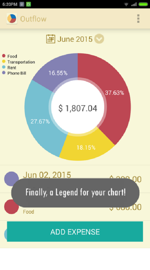 Outflow: Daily Expense Manager screenshot 3
