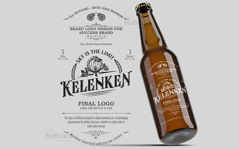 Logo Design for Kelenken – Fierce Identity for Global Beer Brand screenshot 3