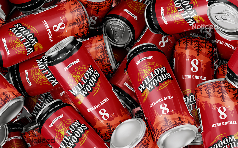Strong Beer Can Packaging Design for Willow Woods Brewery, Malaysia screenshot 4