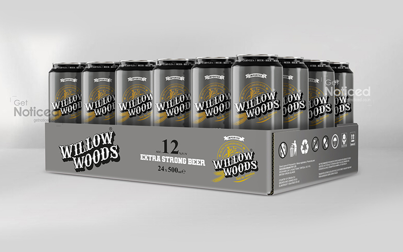 Extra Strong Beer Can Packaging Design for Willow Woods Brand, Malayasia  screenshot 3