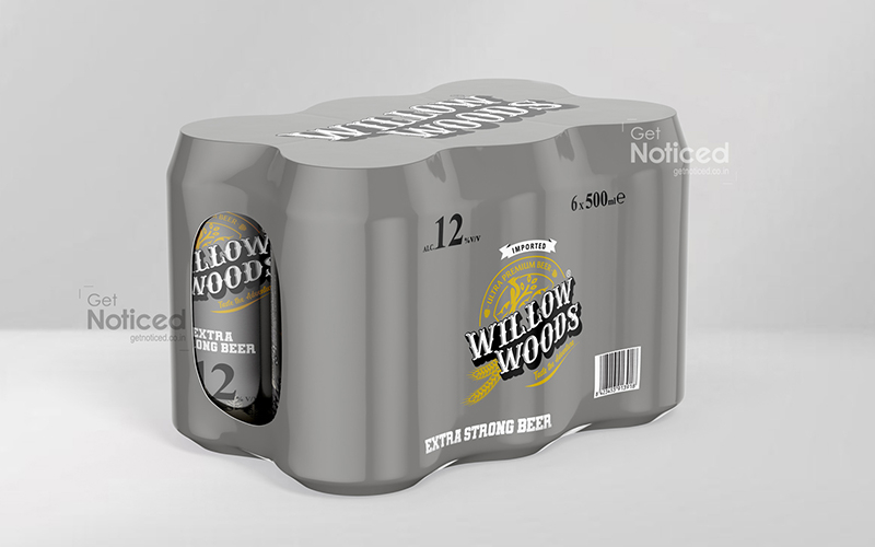 Extra Strong Beer Can Packaging Design for Willow Woods Brand, Malayasia  screenshot 2