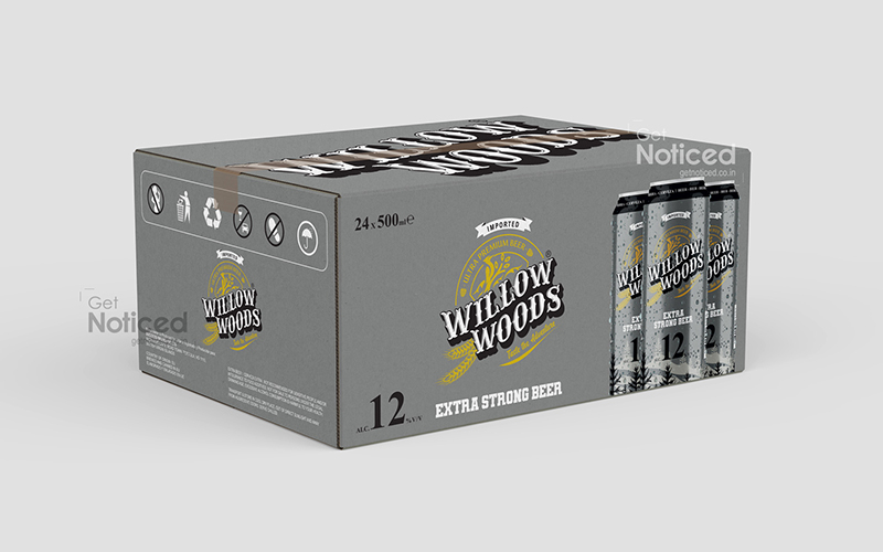 Extra Strong Beer Can Packaging Design for Willow Woods Brand, Malayasia  screenshot 1