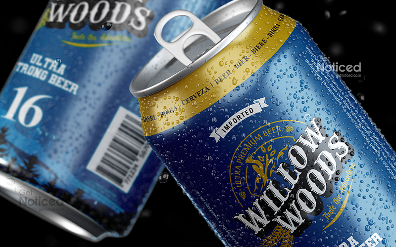 Ultra Strong Beer Can Packaging Design for Willow Woods Brewery screenshot 4