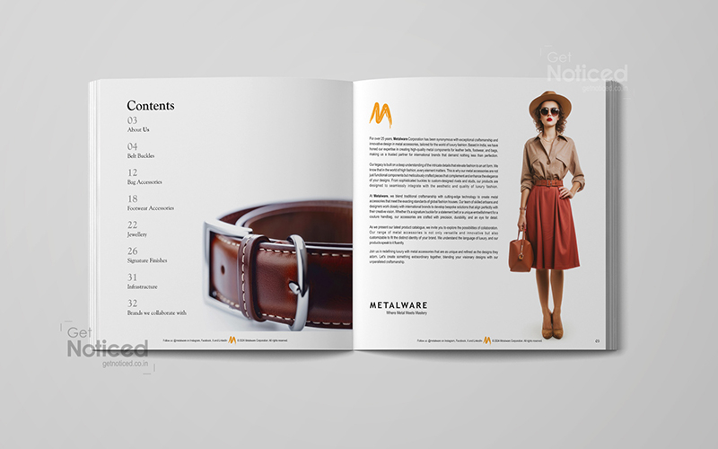 Product Catalogue Design for Metalwear – Premium Accessory Showcase screenshot 4