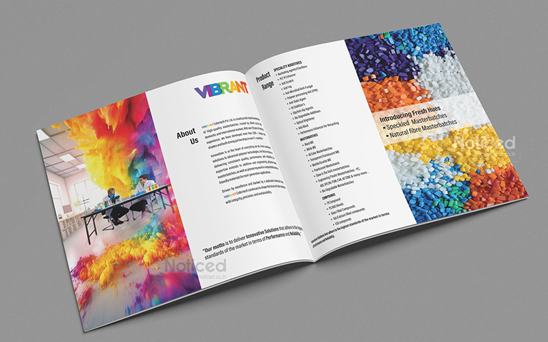Product Catalogue Design for Vibrant Colortech – A RAL Shade Masterpiece screenshot 5