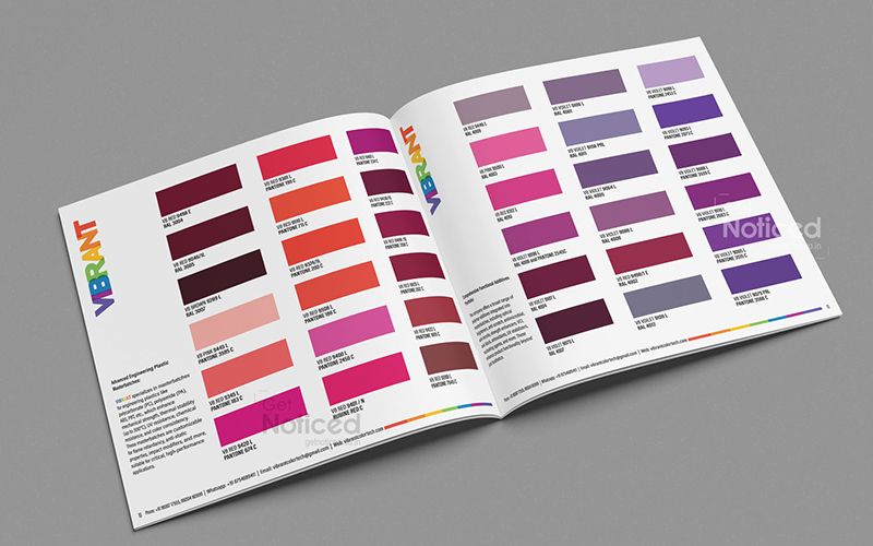 Product Catalogue Design for Vibrant Colortech – A RAL Shade Masterpiece screenshot 3