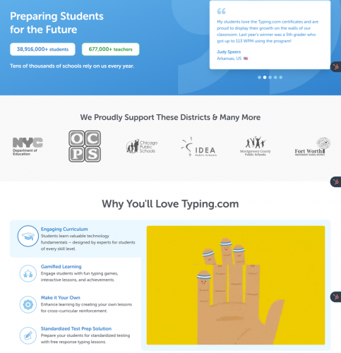 Typing Education Platform – Learn to Type Faster and Smarter screenshot 1