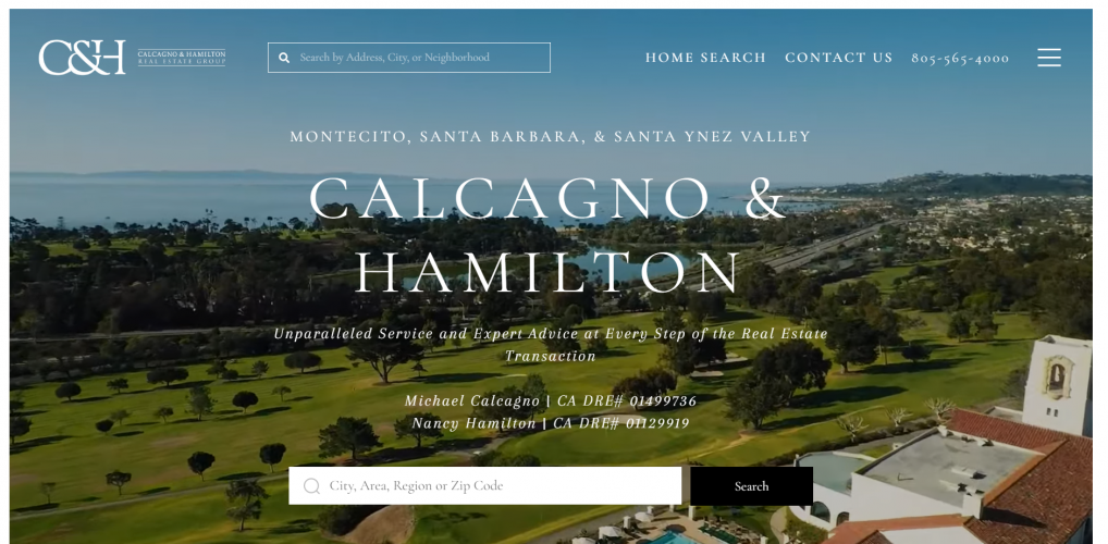 Calcagno & Hamilton Real Estate Group – Website Development screenshot 2
