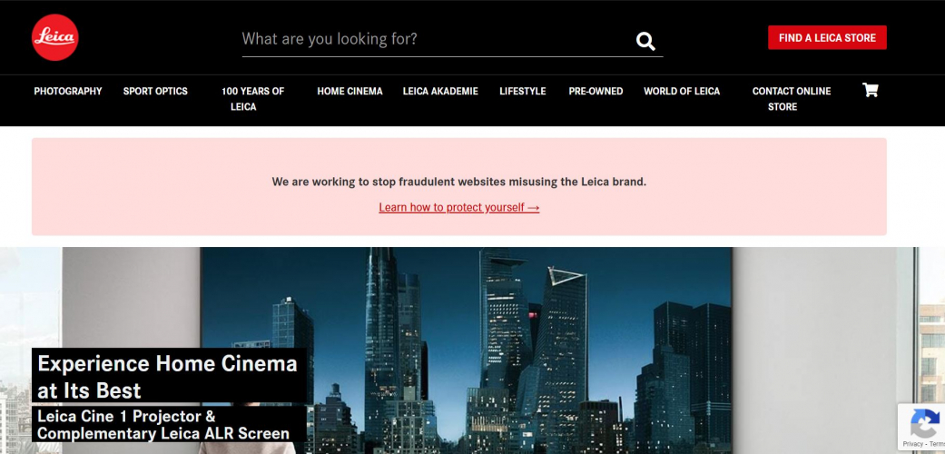 Leica Camera USA — Brand & E-Commerce Website screenshot 2