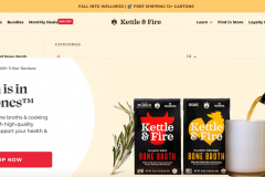 Kettle & Fire – E-Commerce Website Redesign