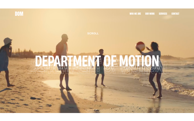 Department of Motion: Branded Motion Design & Event Staffing Company by Taqwah screenshot 1