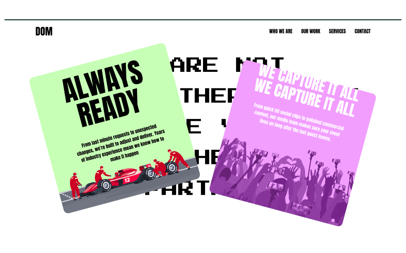 Department of Motion: Branded Motion Design & Event Staffing Company by Taqwah screenshot 2