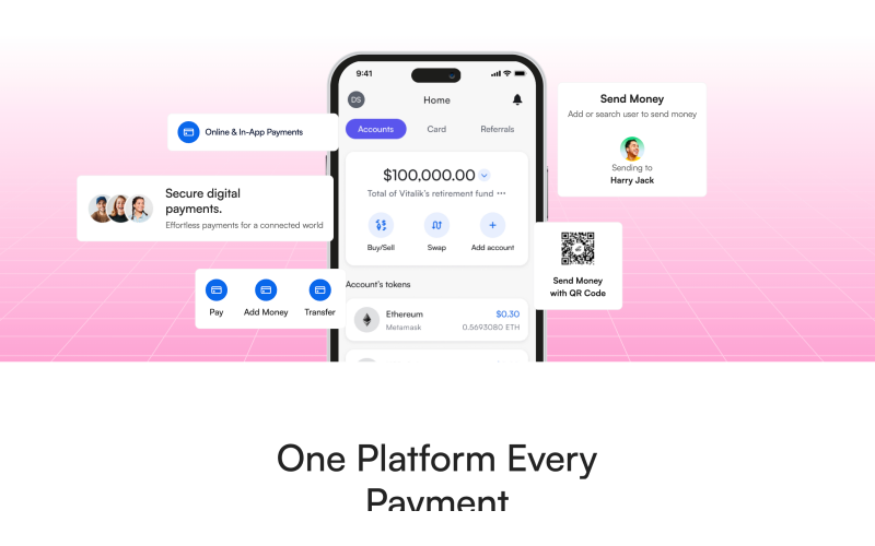 LFG - Blockchain-Powered Global Payments Fintech Website screenshot 2