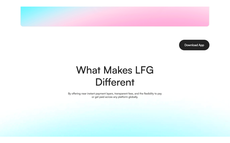 LFG - Blockchain-Powered Global Payments Fintech Website screenshot 5