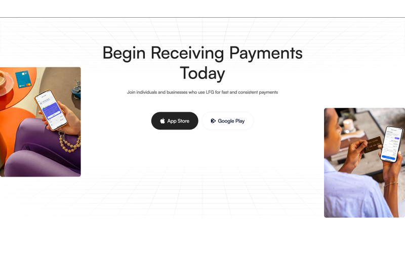 LFG - Blockchain-Powered Global Payments Fintech Website screenshot 3