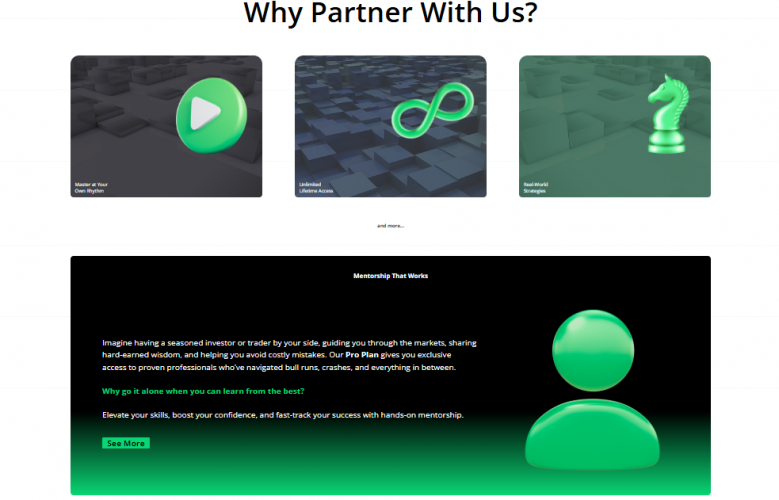 Educational Website with Course Hosting & Automation screenshot 2