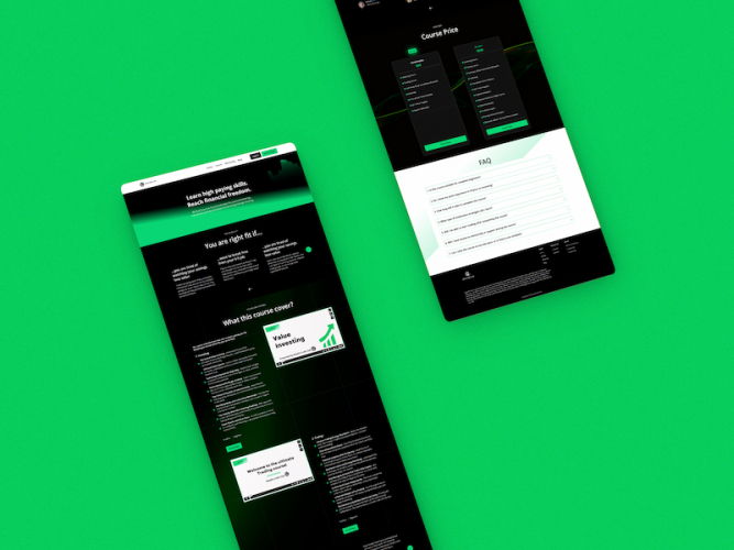 Educational Website with Course Hosting & Automation screenshot 2