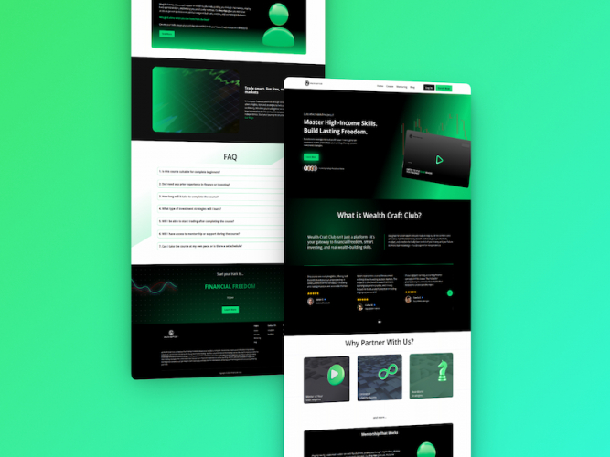 Educational Website with Course Hosting & Automation screenshot 1
