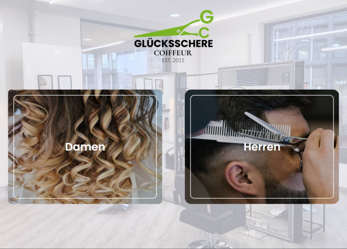 Website for Modern Hair Salon screenshot 1