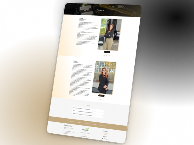 Website for Modern Hair Salon screenshot 3
