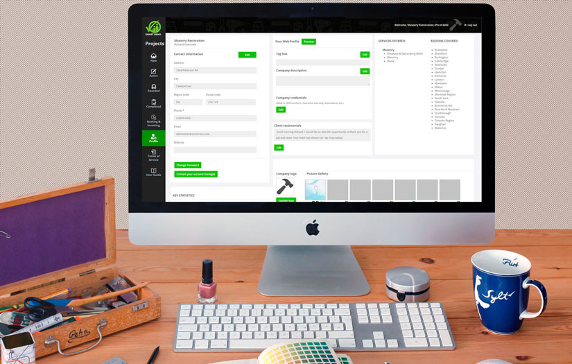 Find qualified and available contractors screenshot 3