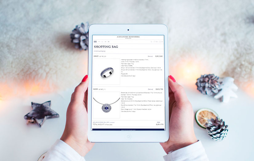 Online jewelry store screenshot 2
