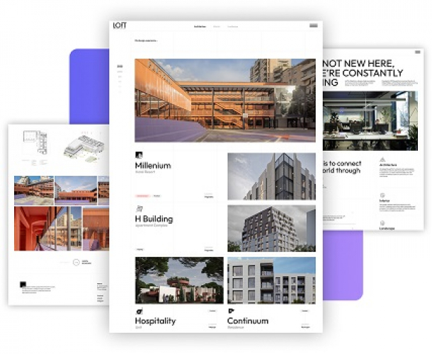 Loft Architects Website & CRM (Mail Campaign + Blogs) screenshot 1