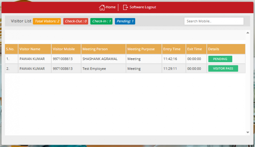 Visitor Management System Software screenshot 5