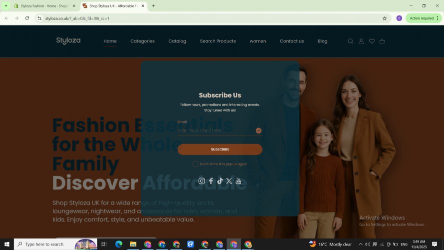 Shopify Store creation for UAE Clint screenshot 3