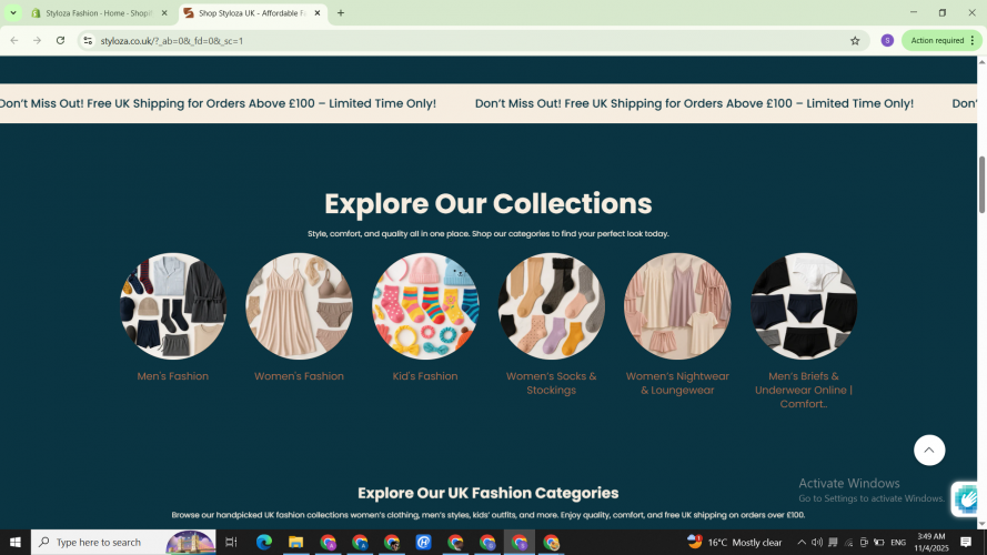 Shopify Store creation for UAE Clint screenshot 5