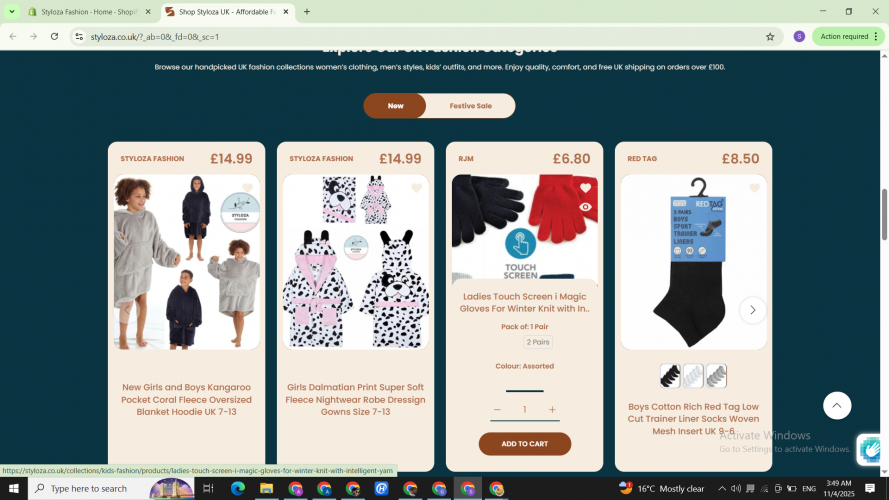 Shopify Store creation for UAE Clint screenshot 4