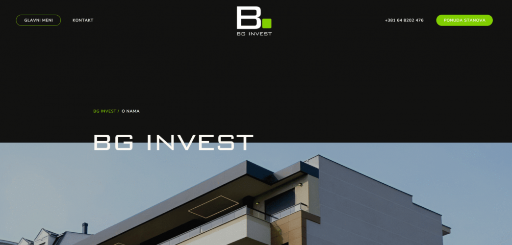BG Invest Web Design & Development screenshot 1
