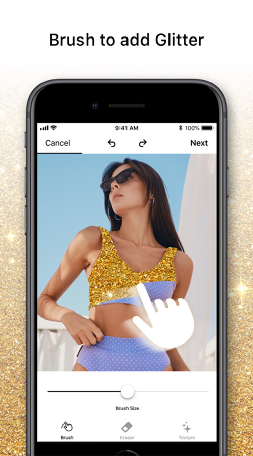 Glitty - iPhone Photo Editing App screenshot 1