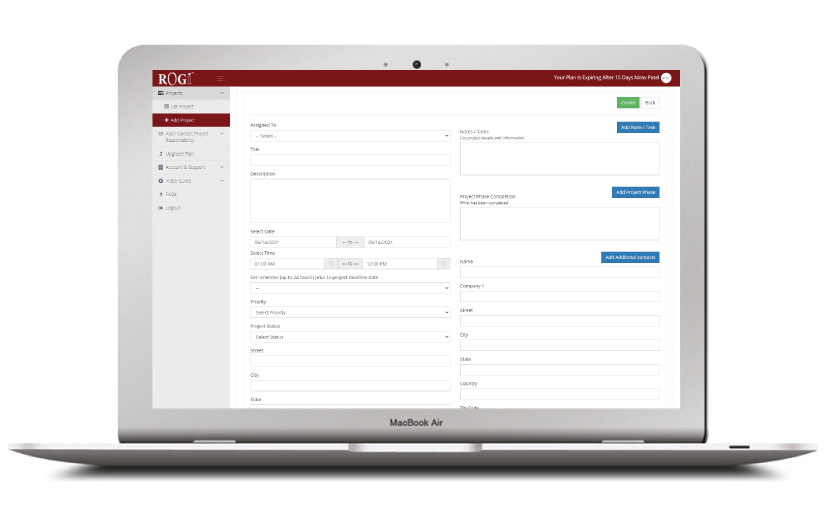 ROGI Website and Mobile App screenshot 2