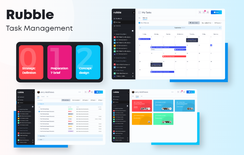 Rubble - Enterprise Project Management Web Platform screenshot 1