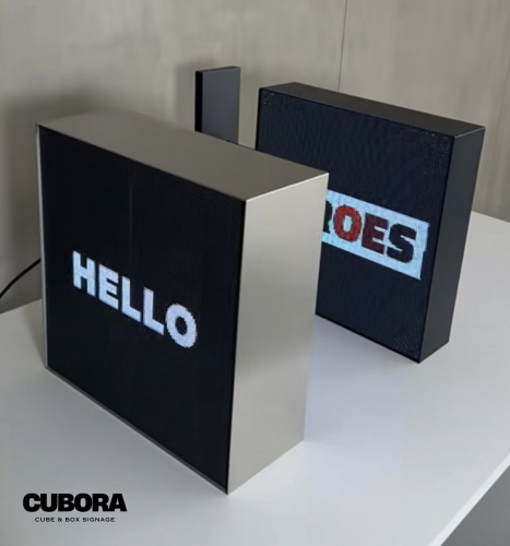 Cubora 001 - Indoor/Outdoor LED Poster | Double-Sided Weatherproof Display screenshot 1