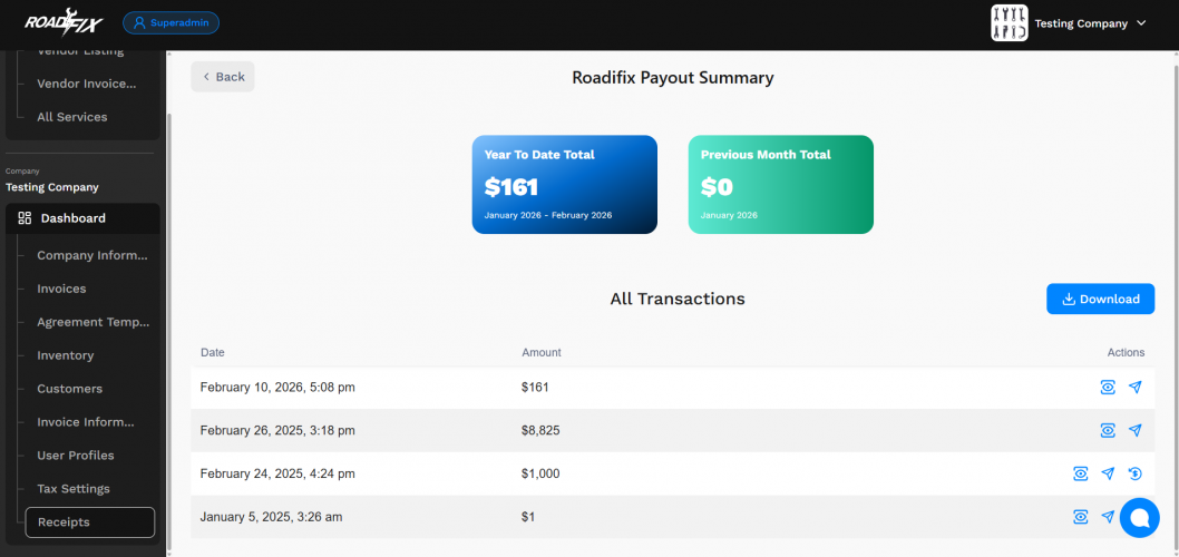 Payment management system and CRM software development screenshot 1