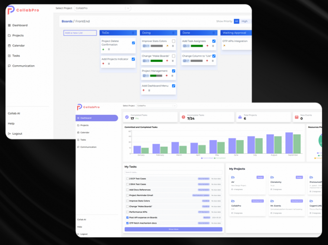 Collab Pro - AI driven Project Management Platform screenshot 1