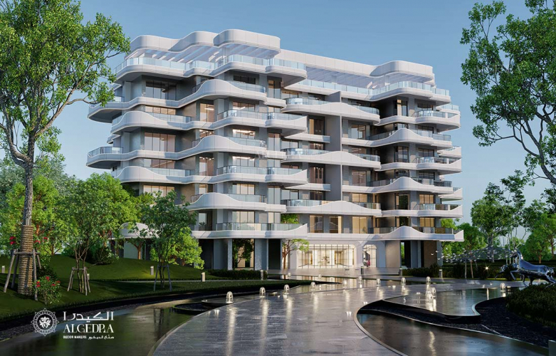 Residential Building Concept with Fluid Terraces screenshot 3