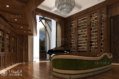 Private Library Interior Design in Dubai