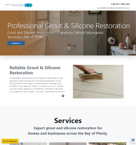 Grout and Silicone Web Design and SEO screenshot 3