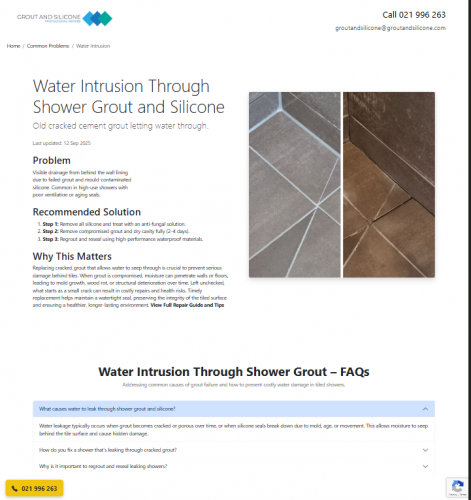 Grout and Silicone Web Design and SEO screenshot 5