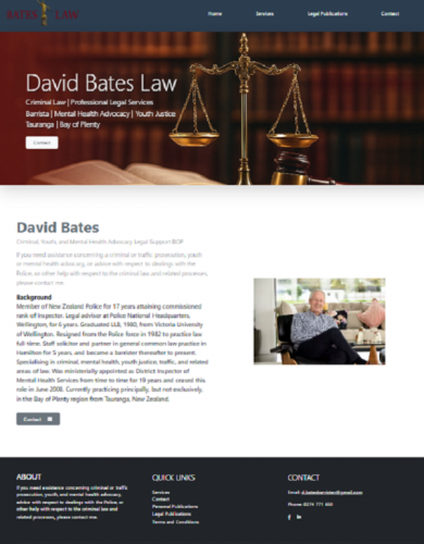 Bates Law Web Design screenshot 1