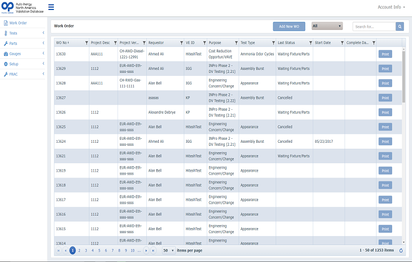 Auotomotive Laboratory Management System screenshot 1