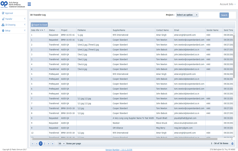 Supplier Drawing Transfer Application screenshot 4