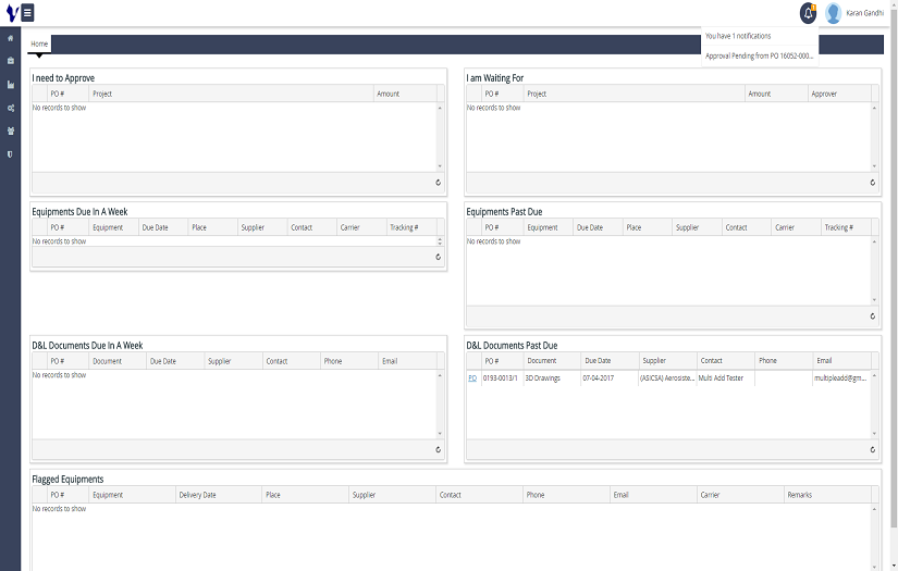 Automotive Supplier Purchasing Portal screenshot 1